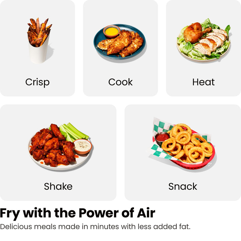 Chefman TurboFry 9-Qt. Dual-Basket Air Fryer with Sync Finish, One-Touch Digital Control, & Shake Reminder for Quick, Healthy, Family-Sized Meals, Black 🍁 All In One Marketplace Canada