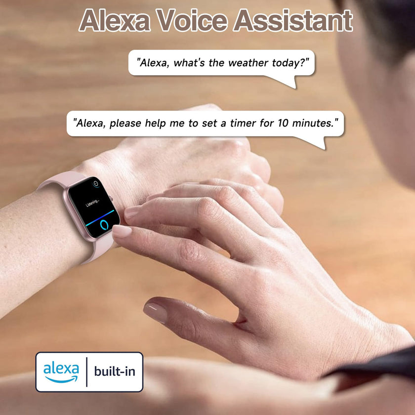 Smart Watch for Men Women with Bluetooth Call,Alexa Built-in Smartwatch,1.83