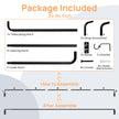 upsimples Blackout Curtain rods for windows 48 to 84 inch, Wrap Around Room Darkening Curtain Rod for Bedroom, Living Room, Adjustable from 30 to 86 Inches 🍁 All In One Marketplace Canada