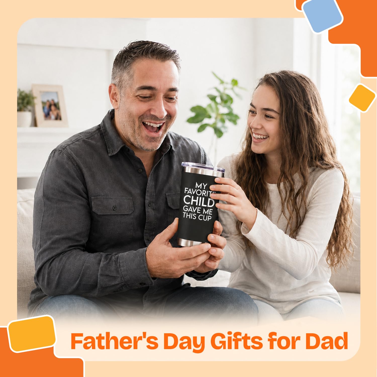 NewEleven Fathers Day Gift for Dad - Birthday Gift for Dad from Kids - Gifts for Husband - Birthday Present Ideas for Father from Daughter, Son - 20 Oz Tumbler 🍁 All In One Marketplace Canada