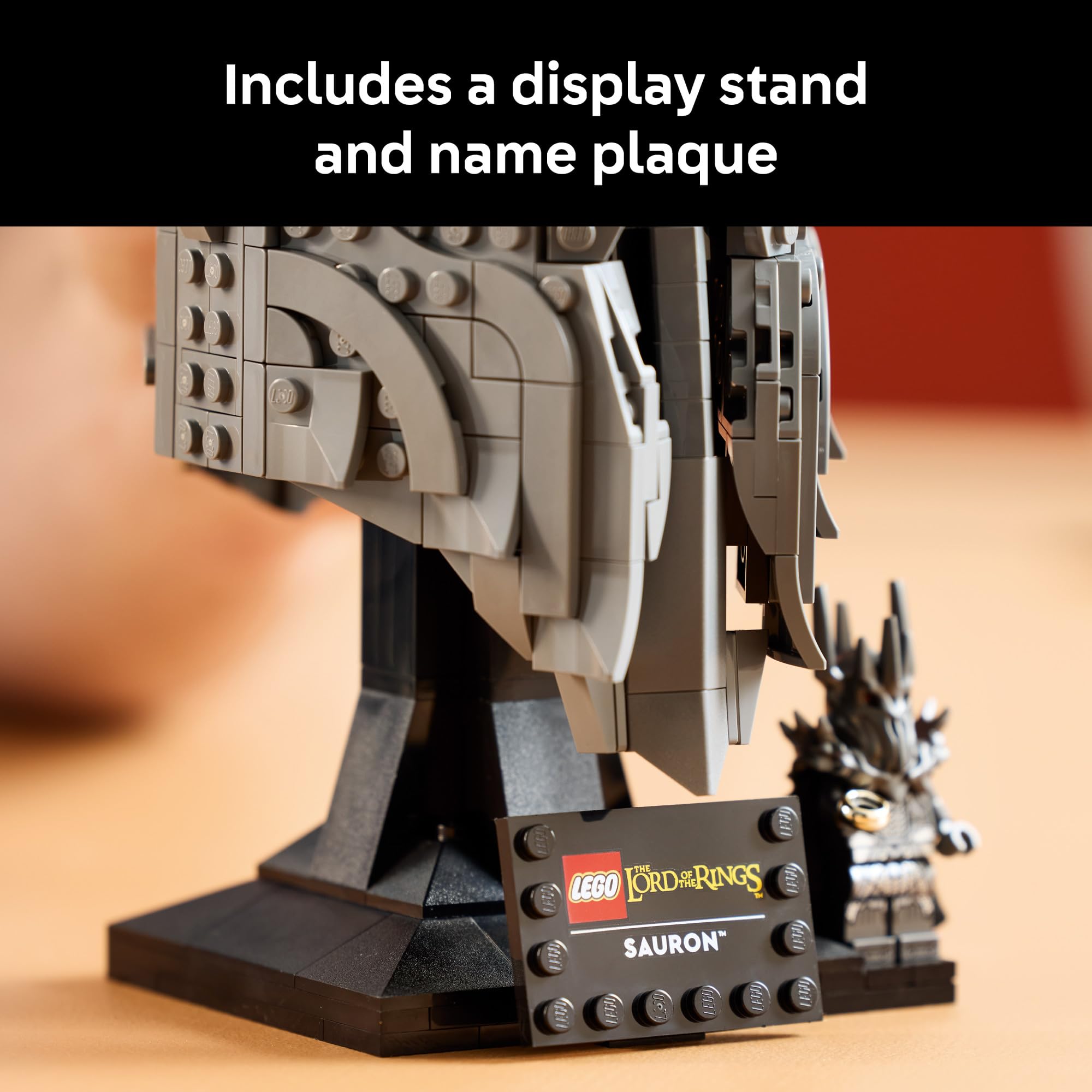 LEGO Icons The Lord of The Rings: Sauron's Helmet - Building Set for Adults, Ages 18+ - Bedroom, Home Office, Book Shelf Decor - with Sauron Minifigure - Gift for LOTR Fans - 11373 🍁 All In One Marketplace Canada
