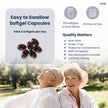 Herba Krill Oil Omega 3 Supplements - 120 Softgels | 1000mg of Antarctic Krill Oil Per Day (2 softgels 500mg each) | Source of Omega 3 Fatty Acids | High Astaxanthin | Premium Grade - 500mg per Soft Gel | Made in Canada 🍁 All In One Marketplace Canada