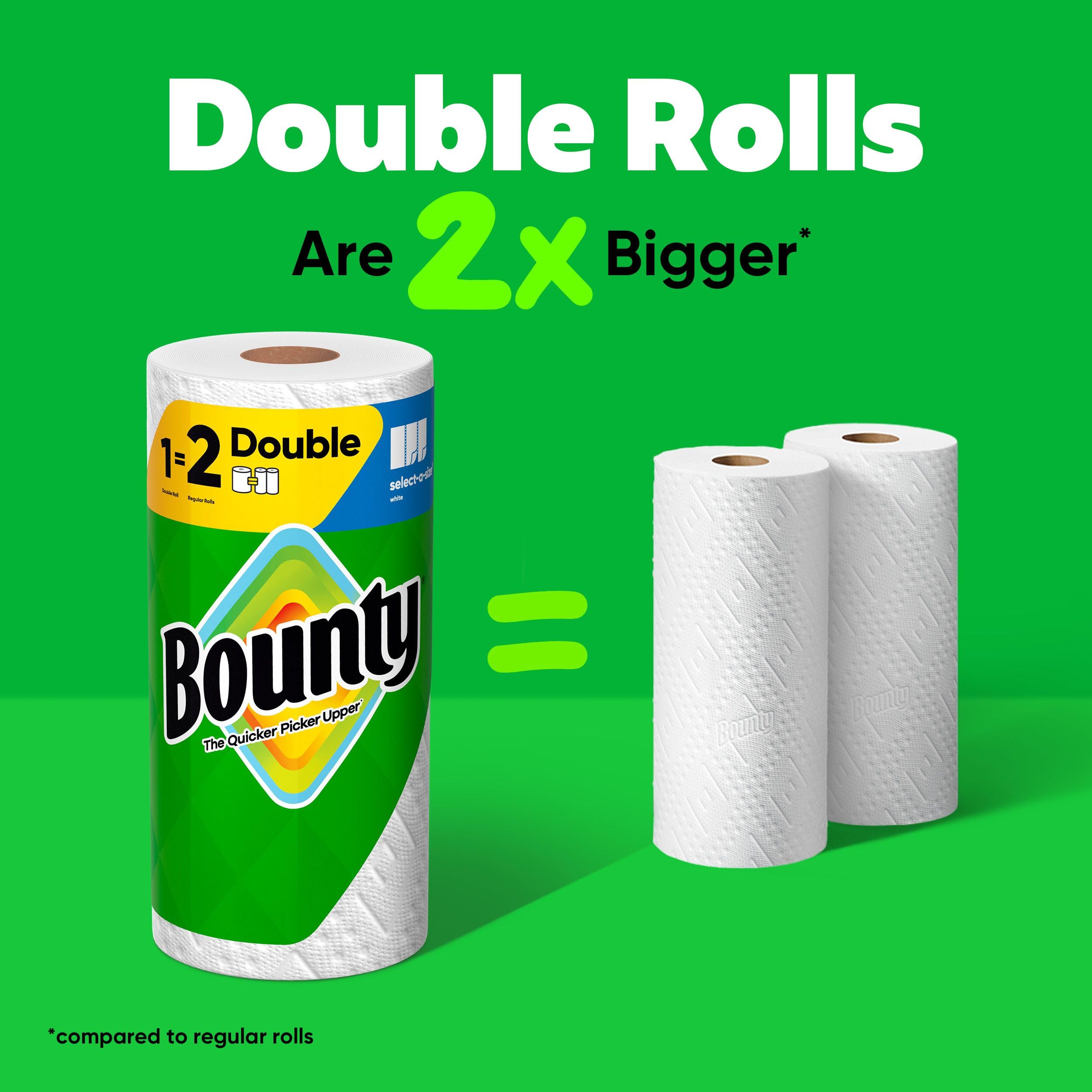 Bounty Paper Towels Select-A-Size White, 12 Double Rolls = 24 Regular Rolls 🍁 All In One Marketplace Canada