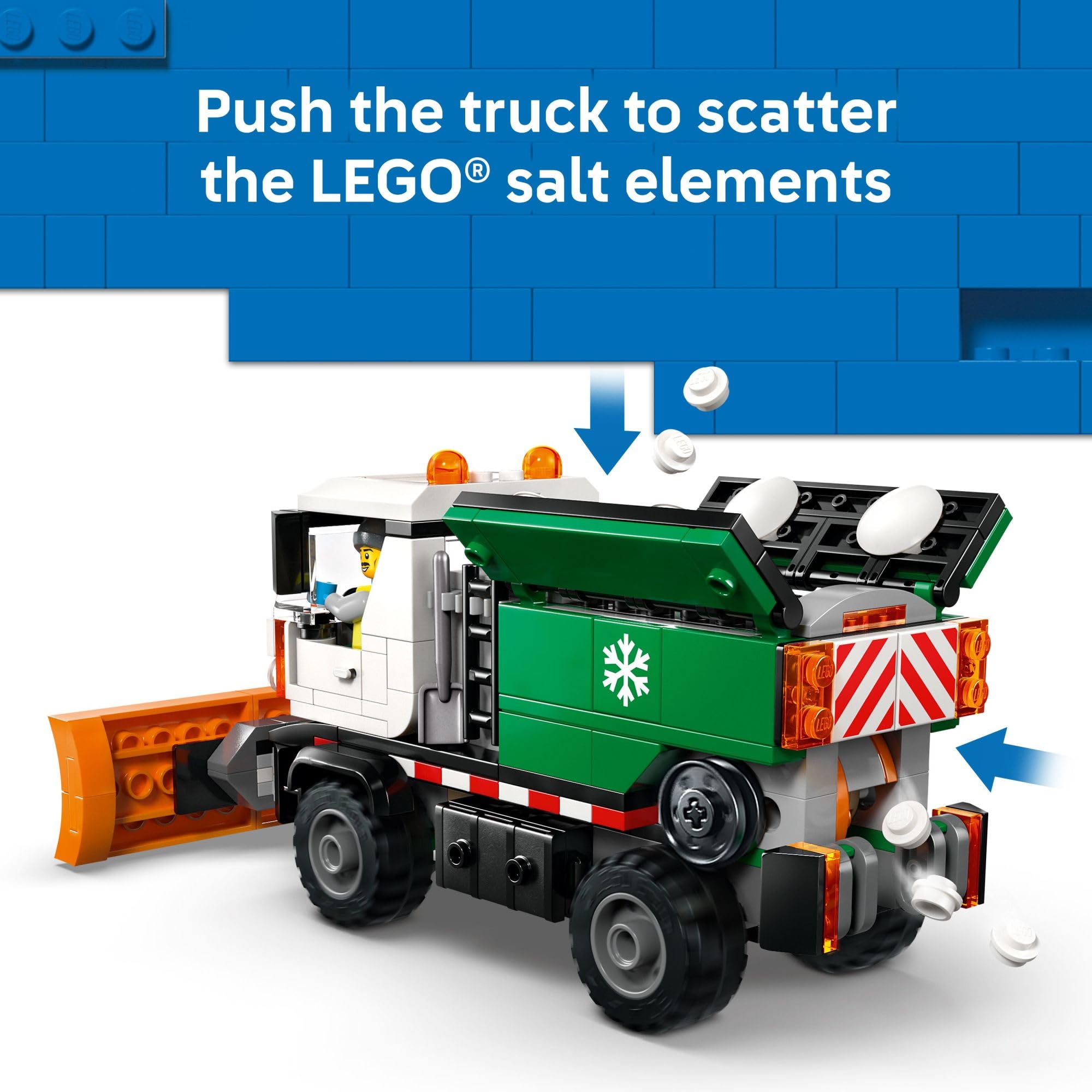 LEGO City Snowplow Truck Building Toy for Kids - Pretend Play Vehicle for Boys & Girls, Ages 5+ - Toy Truck W/Movable Plow & Driver Minifigure - Gift Idea for Birthdays - 60490 🍁 All In One Marketplace Canada