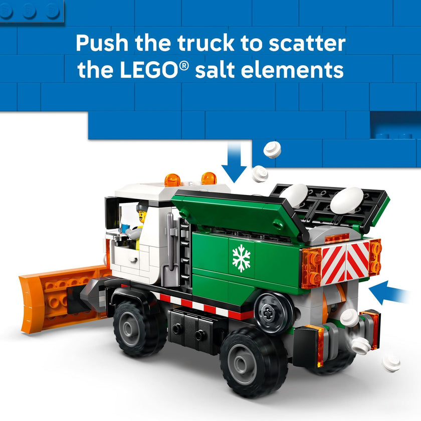 LEGO City Snowplow Truck Building Toy for Kids - Pretend Play Vehicle for Boys & Girls, Ages 5+ - Toy Truck W/Movable Plow & Driver Minifigure - Gift Idea for Birthdays - 60490 🍁 All In One Marketplace Canada