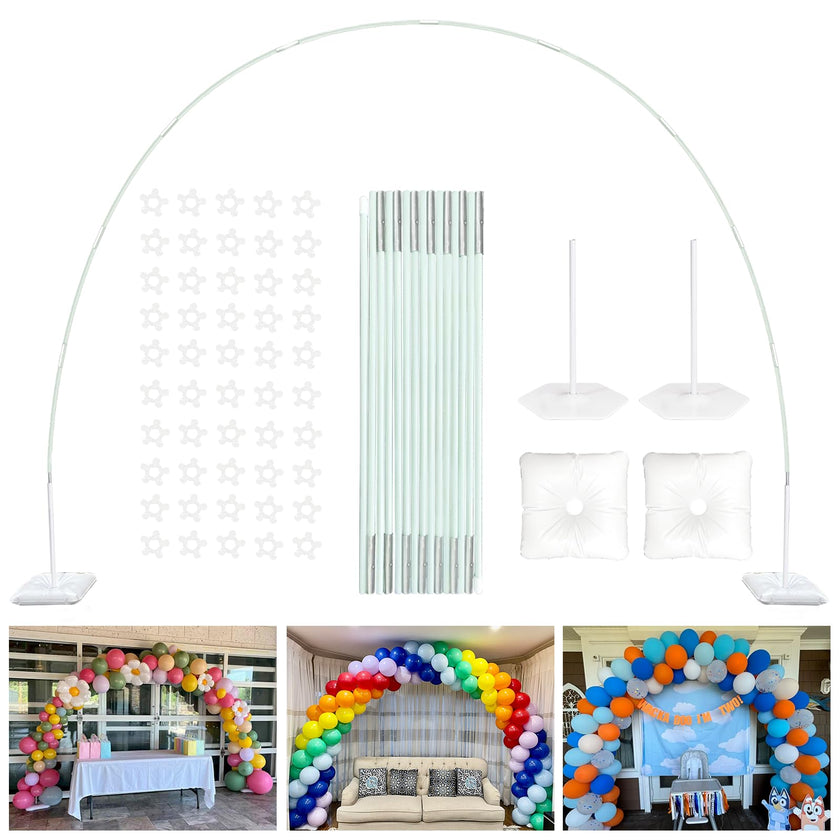 YALLOVE 21ft Balloon Arch Stand Kit, Free Combination in Width and Height (e.g. 10ft x 7.5ft), Convenient to Assemble and Disassemble 🍁 All In One Marketplace Canada