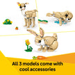 LEGO Creator 3 in 1 Cute Bunny Toy - Building Toy for Girls and Boys, Ages 8+ - Gift for Birthdays - W/ 3 Build Options, Bunny, Seal, or Llama - 31162 🍁 All In One Marketplace Canada