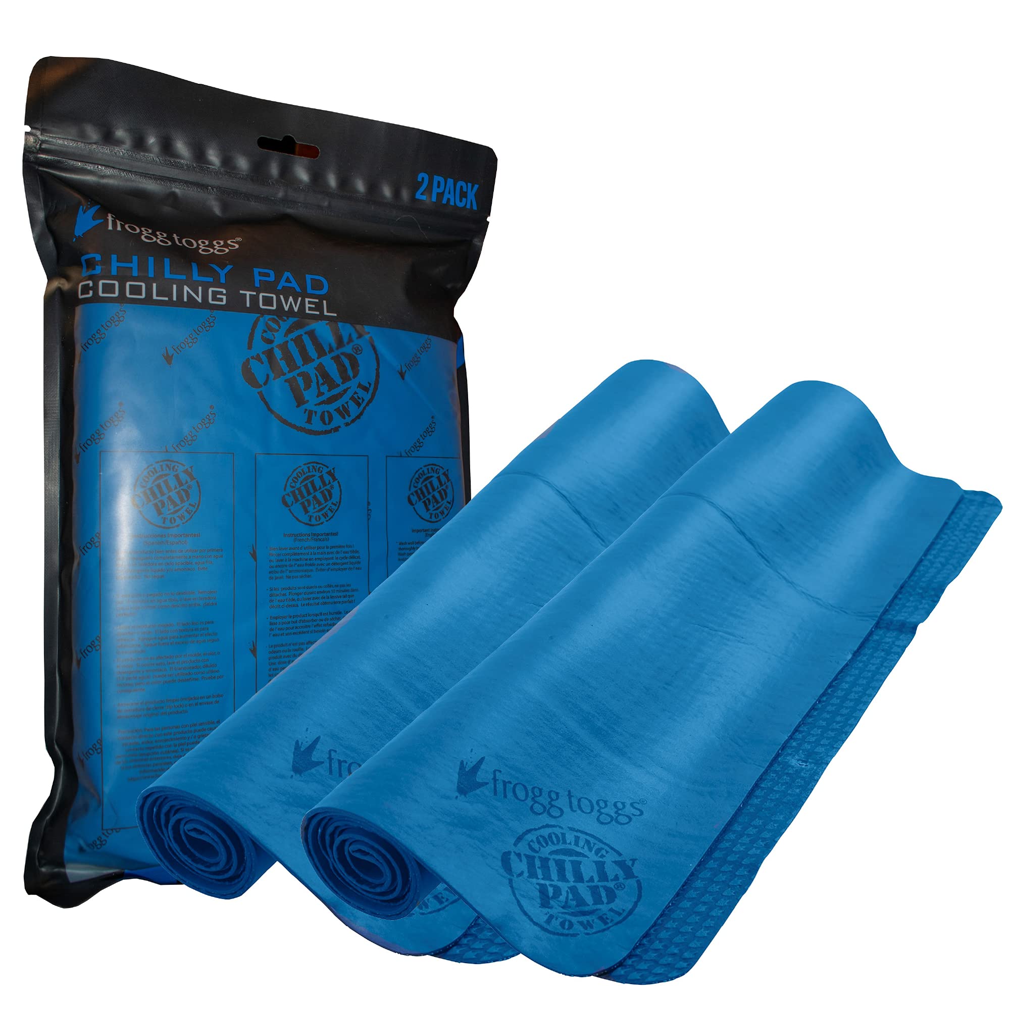 FROGG TOGGS Chilly Pad Cooling Towels, 2 Pack, 33