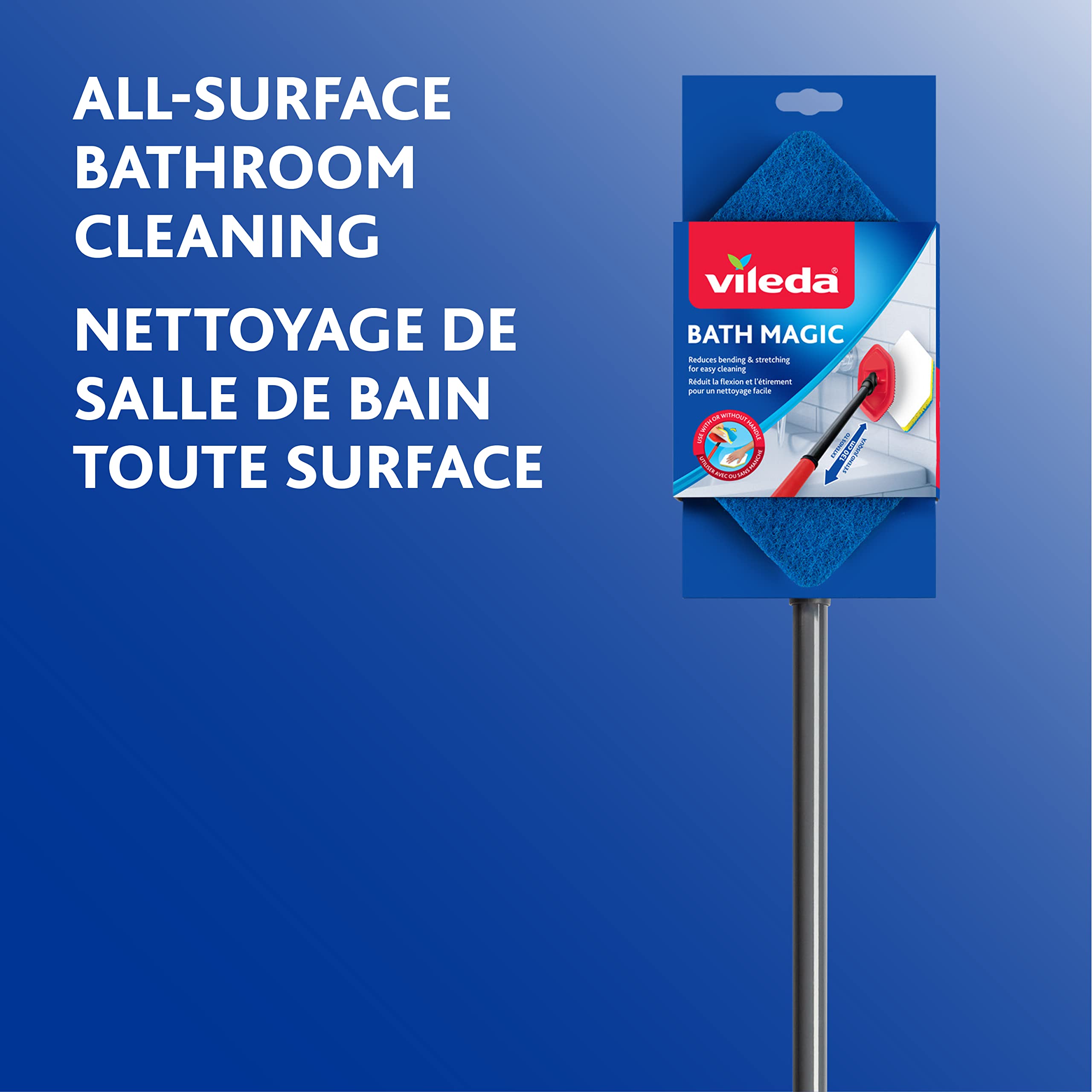 Vileda Bathroom Cleansing Supplies Set | Includes 1 Magic Mop with 1 Extra Refill and 1 Microfibre Bathroom Cleaning Cloth 🍁 All In One Marketplace Canada