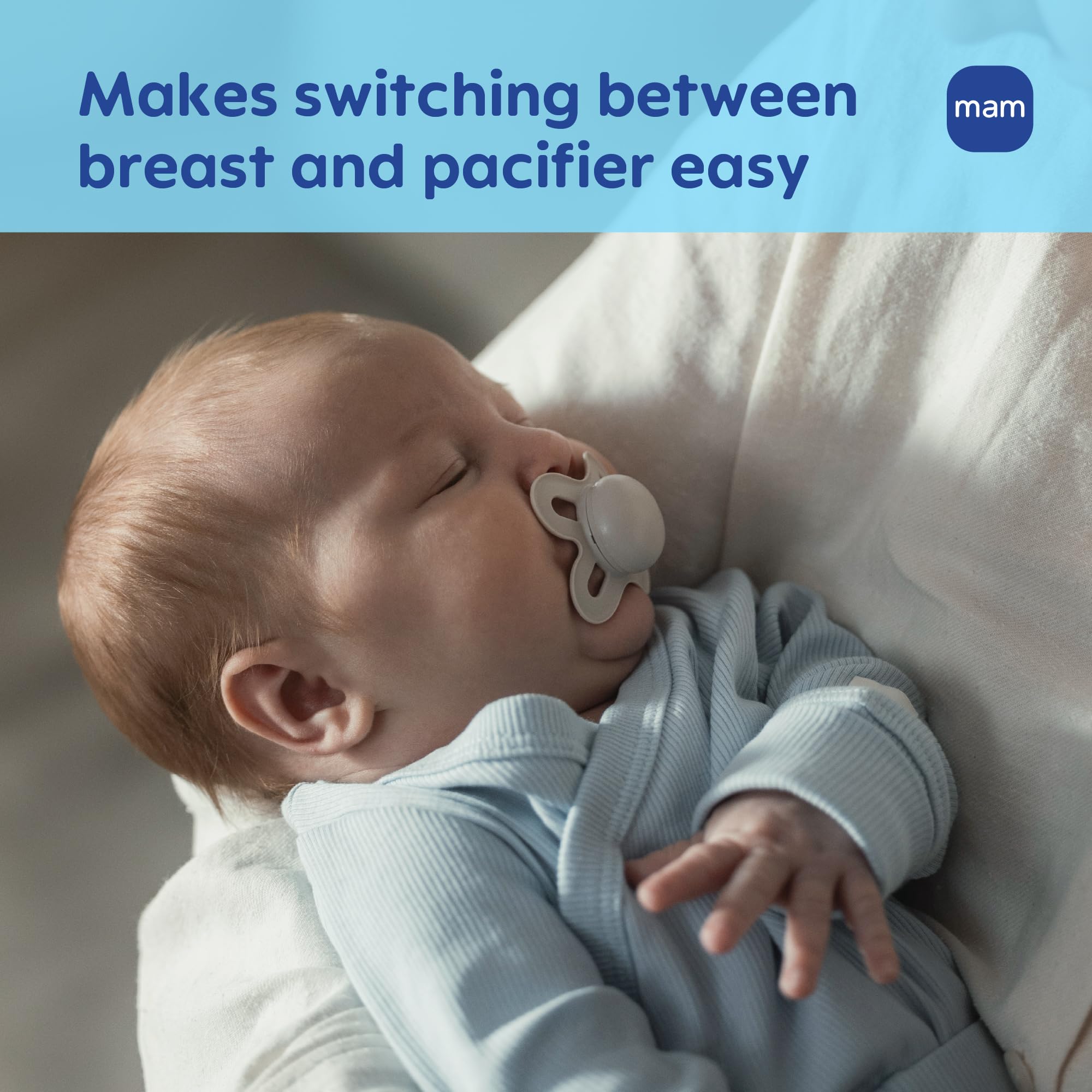 MAM Original Start Baby Pacifiers 0-3 Mths Skin Soft Silicone, 4 Pack 🍁 All In One Marketplace Canada