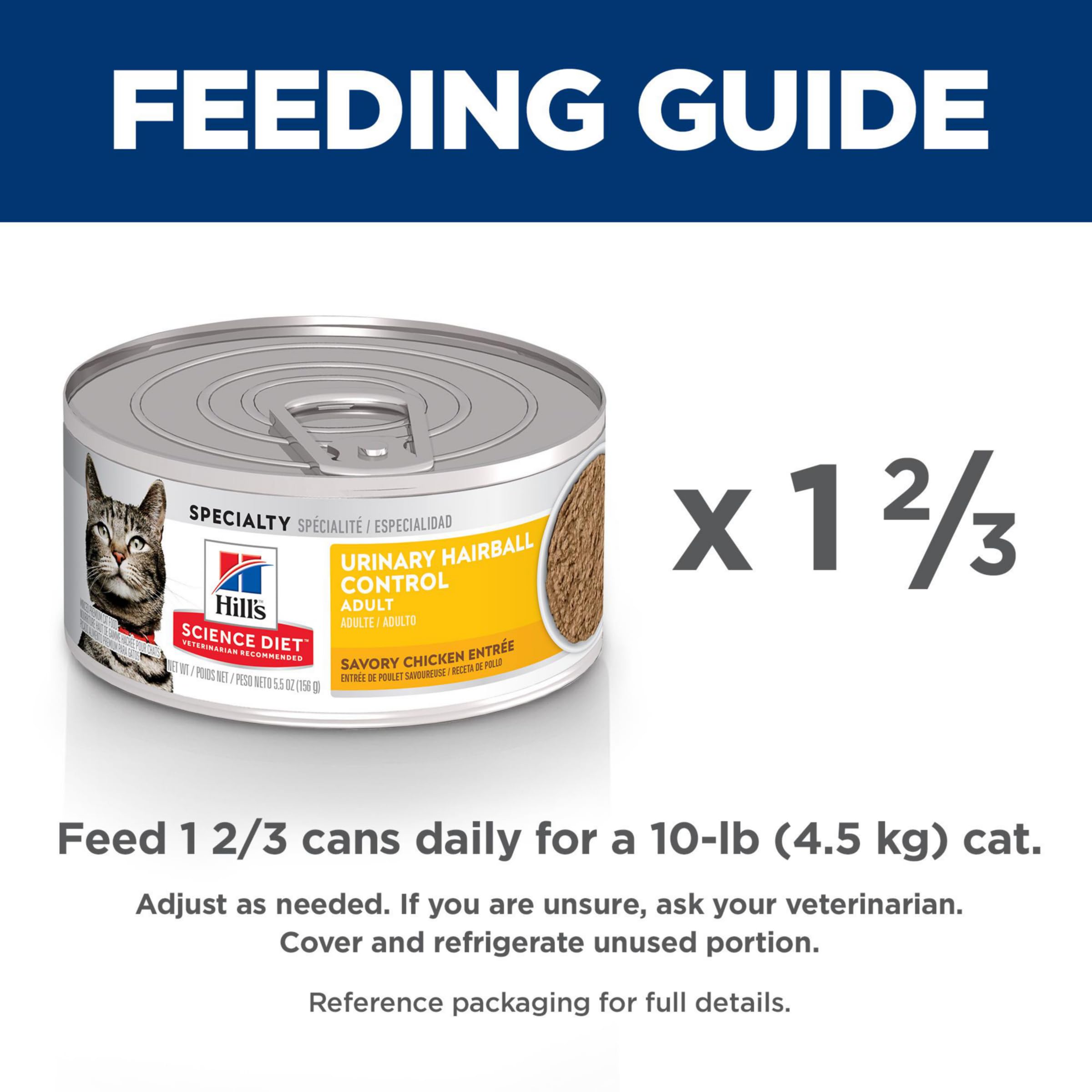 Hill's Science Diet Urinary Hairball Control, Adult 1-6, Urinary Track Health & Hairball Control Support, Wet Cat Food, Chicken Minced, 5.5 oz Can, Case of 24 🍁 All In One Marketplace Canada
