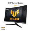 ASUS TUF Gaming 31.5” 1440P Curved HDR Gaming Monitor (VG32WQ3B) – QHD (2560 x 1440), 180Hz, 0.5ms, 1500R, Extreme Low Motion Blur, FreeSync, 90% DCI-P3, Shadow Boost, DisplayWidget, 3 yr Warranty 🍁 All In One Marketplace Canada