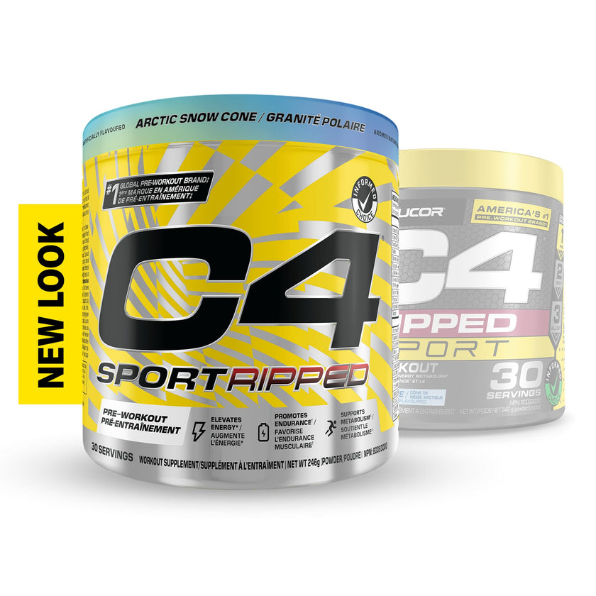 Cellucor C4 Ripped Thermogenic Pre Workout Powder - Informed-Choice Certified Preworkout Energy & Fat Metabolism - Artic Snow Cone, 30 Servings 🍁 All In One Marketplace Canada