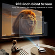 HAPPRUN Native 1080P Bluetooth Projector, Full HD Portable Outdoor Movie Projector with Built-in Speaker, Compatible with Smartphone, HDMI, USB, AV, Fire Stick, PS5 for Home, Bedroom, Outdoor Use 🍁 All In One Marketplace Canada