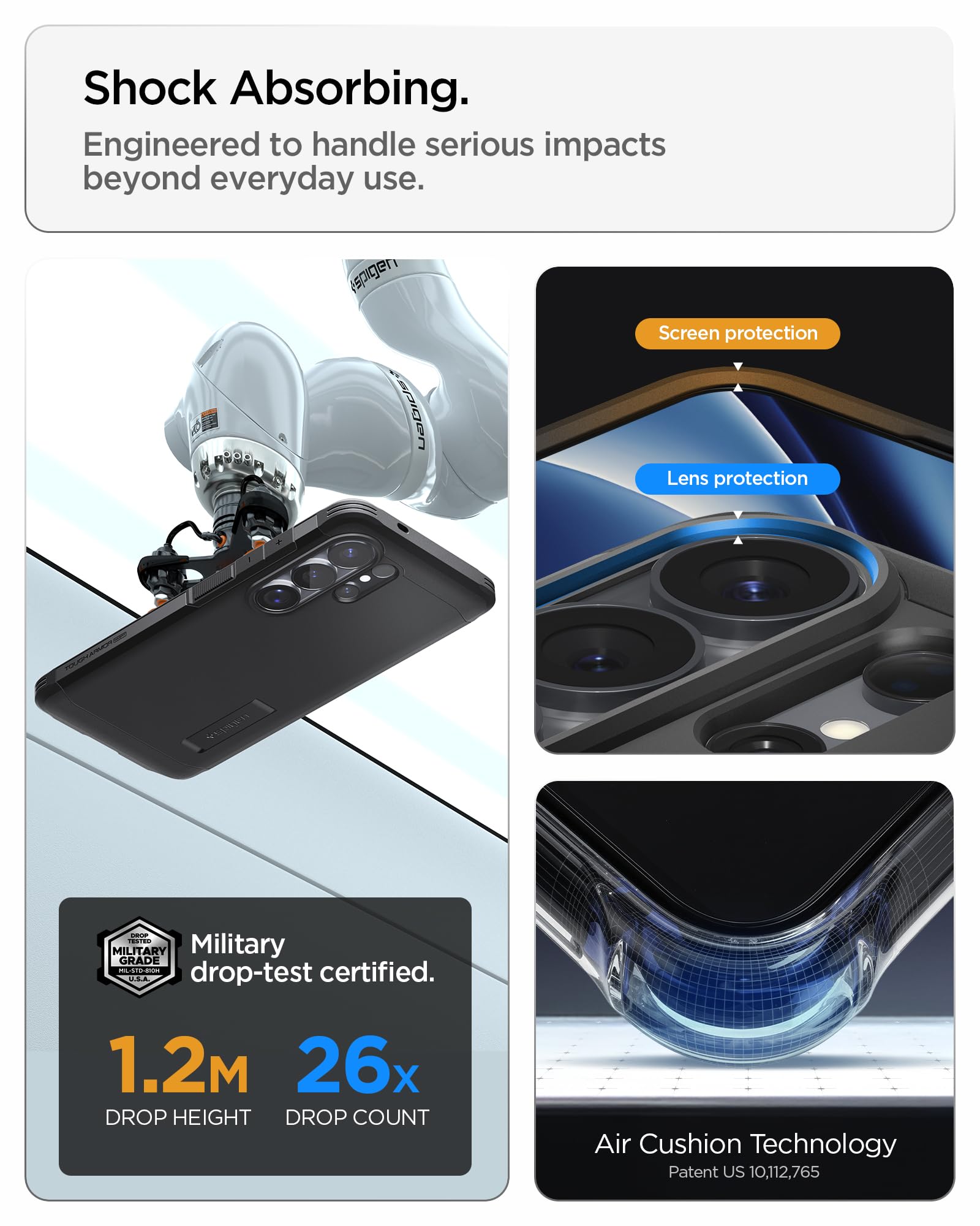 Spigen Case for Galaxy S26 Ultra Case, Full Camera Protection, Built-in Magnetic Ring, Drop Protection, Tough Armor MagFit Designed for Samsung Galaxy S26 Ultra - Black 🍁 All In One Marketplace Canada