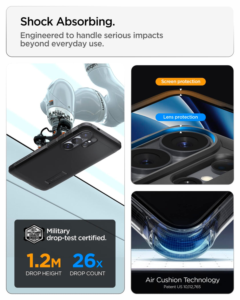Spigen Case for Galaxy S26 Ultra Case, Full Camera Protection, Built-in Magnetic Ring, Drop Protection, Tough Armor MagFit Designed for Samsung Galaxy S26 Ultra - Black 🍁 All In One Marketplace Canada