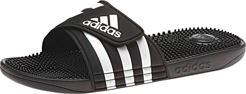 adidas Unisex-Adult Adissage, Core Black/White/Core Black, 12 🍁 All In One Marketplace Canada