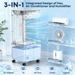 Portable Air Conditioner 8000 BTU, Windowless Air Conditioner with 6 Speeds 2 Modes, 12L Large Water Tank, 24H Timer & Remote Control, Energy Efficient Cooling Fan for Bedroom Home Office (Grey) 🍁 All In One Marketplace Canada