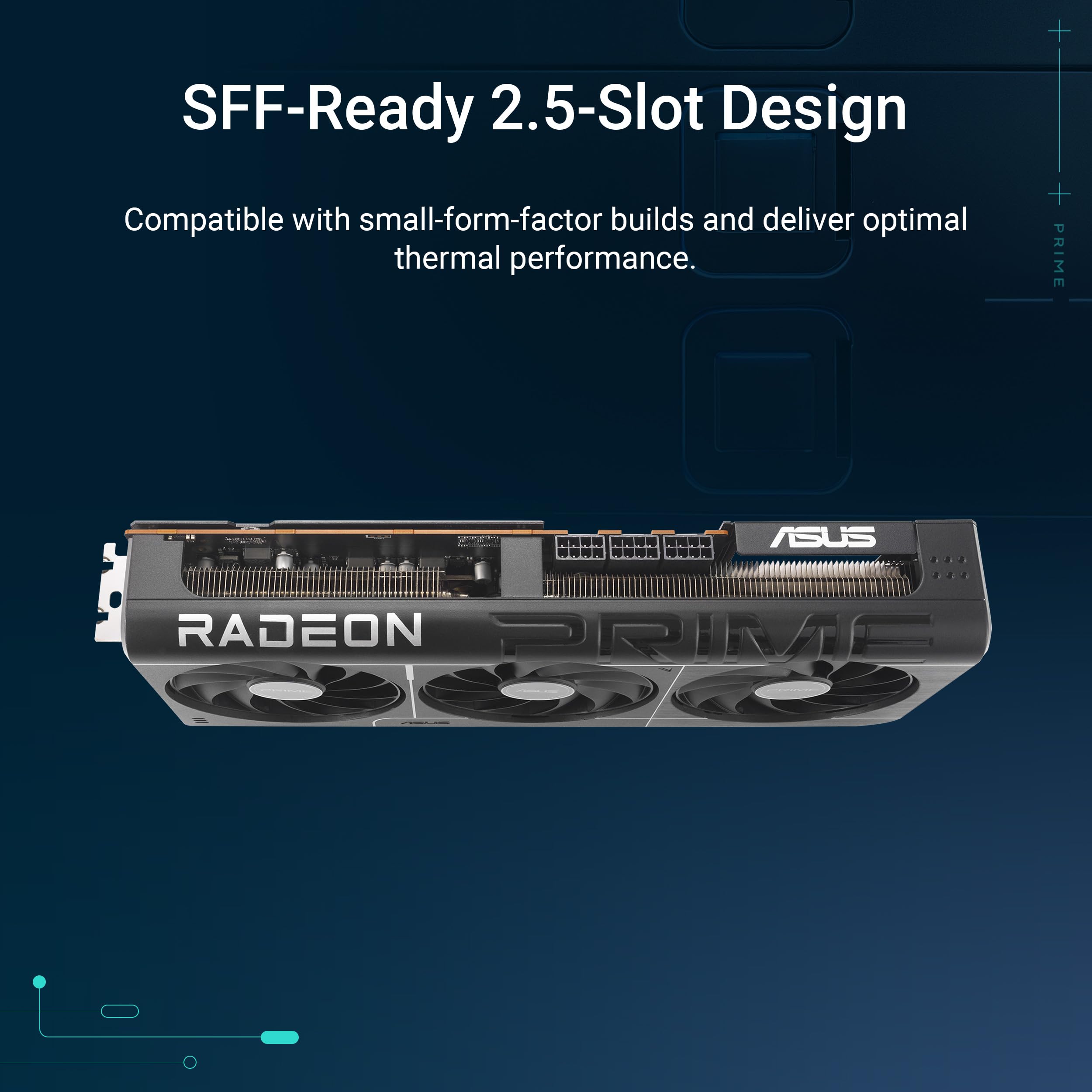 ASUS Prime Radeon™ RX 9070 XT OC Edition Graphics Card (PCIe 5.0, HDMI/DP 2.1, 2.5-Slot Design, axial-tech Fans, Dual Ball Fan Bearings, Dual BIOS, ASUS GPU Guard) 🍁 All In One Marketplace Canada