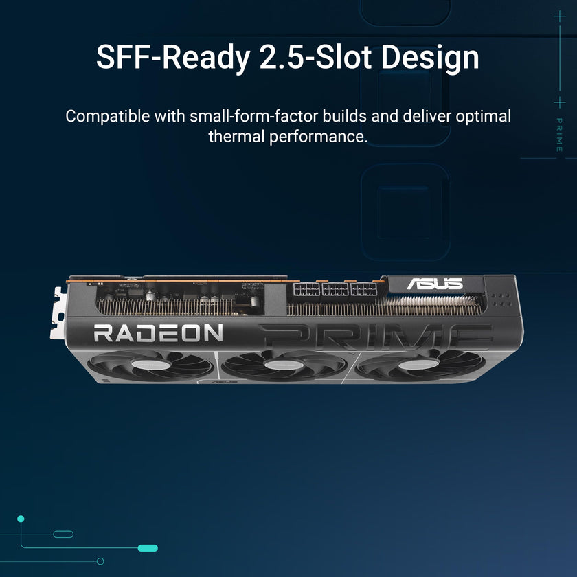 ASUS Prime Radeon™ RX 9070 XT OC Edition Graphics Card (PCIe 5.0, HDMI/DP 2.1, 2.5-Slot Design, axial-tech Fans, Dual Ball Fan Bearings, Dual BIOS, ASUS GPU Guard) 🍁 All In One Marketplace Canada