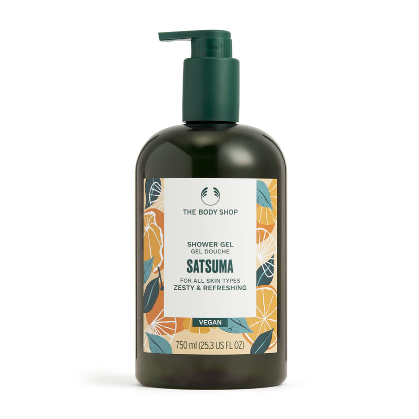 The Body Shop Satsuma Shower Gel 750 ml | Energizing Citrus Body Wash & Natural Shower Gel for Men & Women | Refreshing Cleanser 🍁 All In One Marketplace Canada