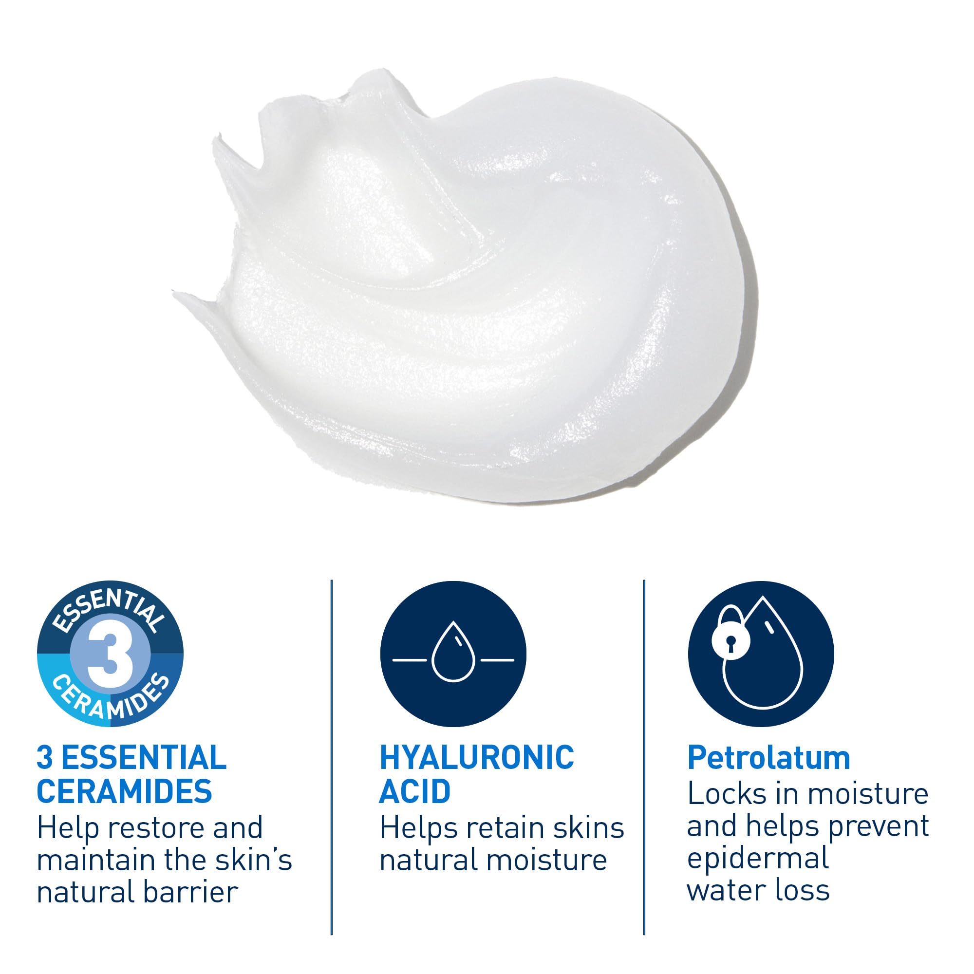 CeraVe Healing Ointment, Moisturizing Petrolatum Skin Protectant for Dry Skin with Hyaluronic Acid and Ceramides, Multi-Purpose Face, Body & Lip Balm, Lanolin-Free & Fragrance-Free, 340g 🍁 All In One Marketplace Canada