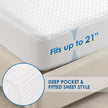 Cozymaker Queen Size Mattress Protector, 100% Waterproof Mattress Cover Fitted 8