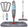 Spray Mop for Floor Cleaning, Domi-patrol Microfiber Floor Mop Dry Wet Mop Spray with 3 Washable Mop Pads & Refillable Bottle, Dust Cleaning Mop for Hardwood Laminate Tile Floors, Gray 🍁 All In One Marketplace Canada