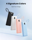 Coowisty Slim Power Bank 10000mAh, Portable Charger Built in 4 Cables 🍁 All In One Marketplace Canada