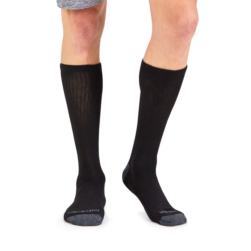 Fruit of the Loom Men's Dual Defense Crew Socks (12 Pack), Black, Medium (6 - 12) 🍁 All In One Marketplace Canada