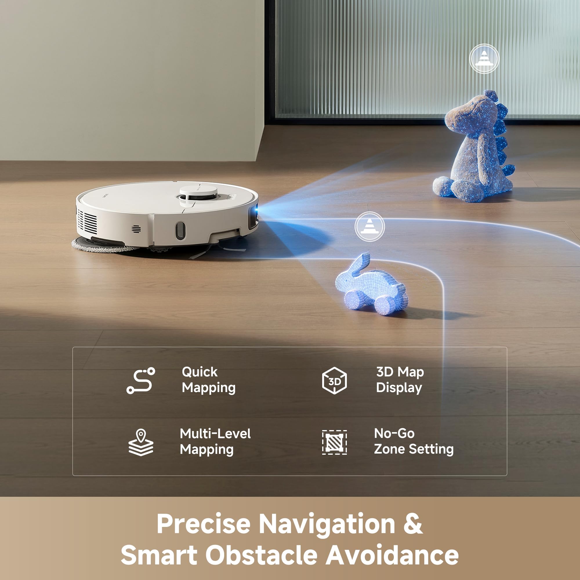 DREAME L40 Ultra Gen 2 Robot Vacuum and Mop with 25,000Pa Suction, Extendable Side Brush and Mop, All-in-One Self-Cleaning Dock, Voice & App Control, White 🍁 All In One Marketplace Canada
