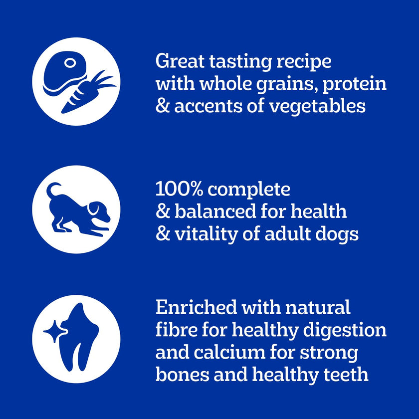 PEDIGREE Vitality+ Dry Food for Adult Dogs, Roasted Chicken & Vegetable Flavour, 100% Complete and Balanced Nutrition, 20kg Bag 🍁 All In One Marketplace Canada