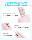 Anker Zolo Power Bank, 20,000mAh 45W Max Fast Portable Charger with Built-in USB-C Cable, USB C&A, 40W Battery Pack for iPhone 17 Series, MacBook, Samsung, and More (Built-in C Cable*2) 🍁 All In One Marketplace Canada