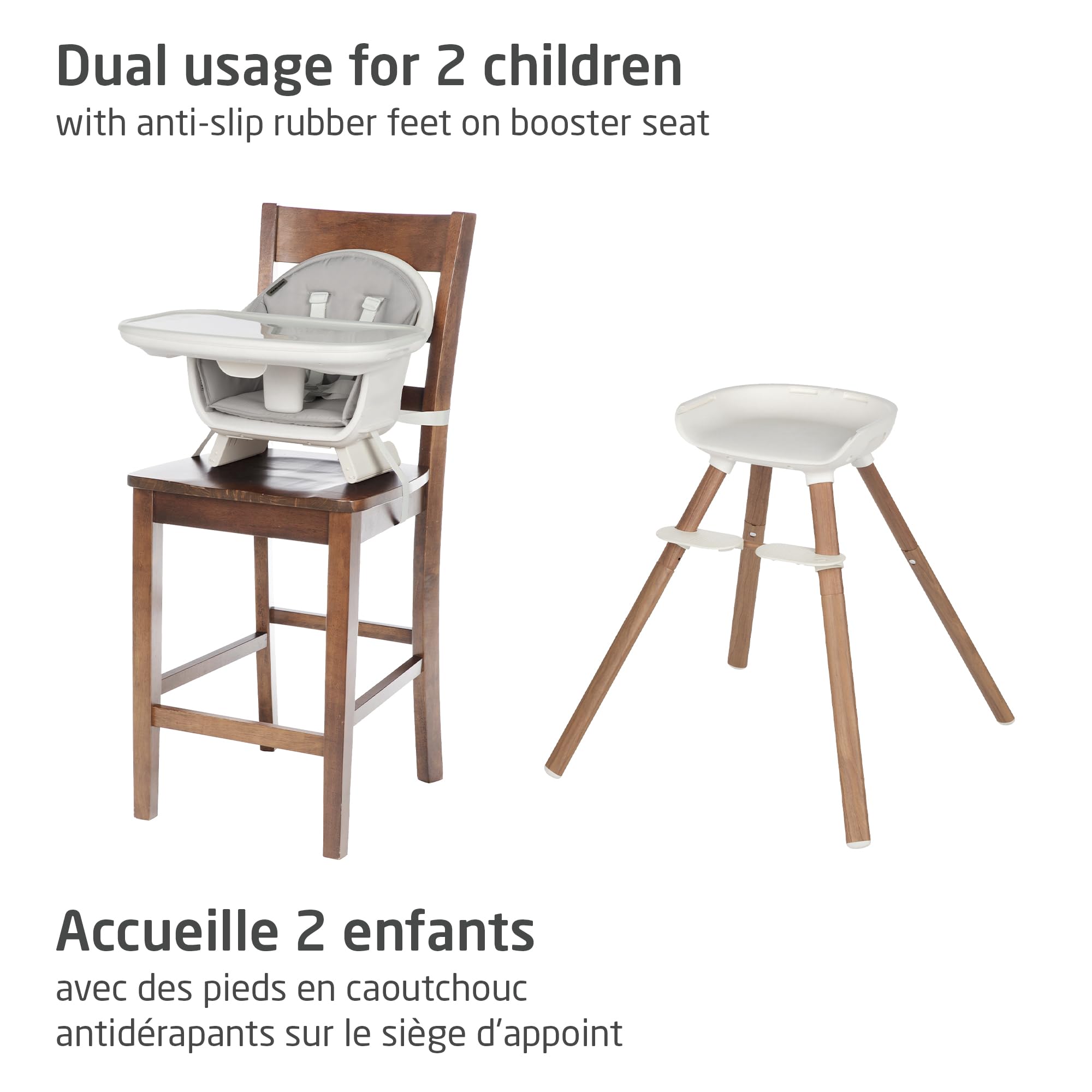 Maxi-Cosi Moa 8-in-1 High Chair, removable kitchen booster, converts to stool, table and chair, easy to clean, Horizon Sand 🍁 All In One Marketplace Canada