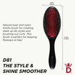 Denman Cushion Hair Brush (Medium) with Soft Nylon Quill Boar Bristles - Porcupine Style for Grooming, Detangling, Straightening, Blowdrying and Refreshing Hair – Black, P081M 🍁 All In One Marketplace Canada