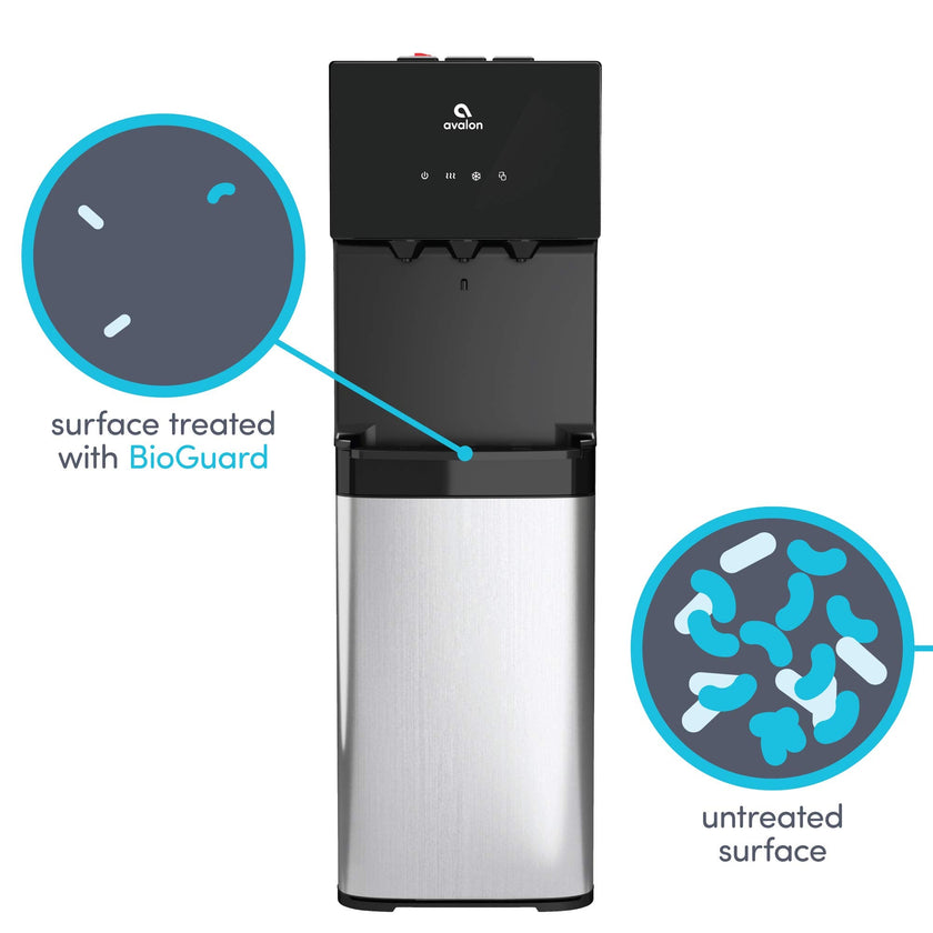 Avalon Bottom Loading Water Cooler Water Dispenser, 3 Temperature, UL/Energy Star Approved, Black & Stainless Steel 🍁 All In One Marketplace Canada