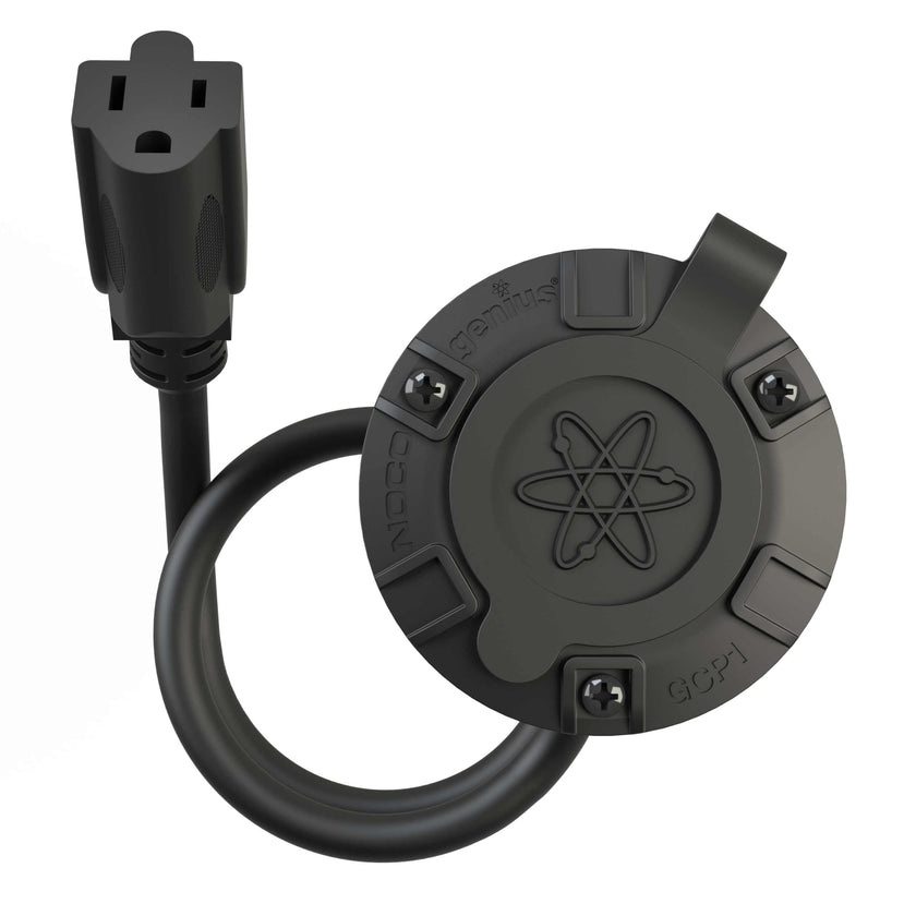 NOCO GCP1 15 Amp AC Port Plug, 125 Volt Power Inlet Socket, and Waterproof Electrical Outlet Receptacle Box with 16-Inch Integrated Outdoor Extension Cord 🍁 All In One Marketplace Canada
