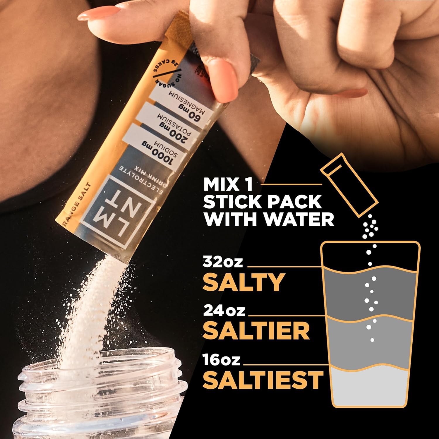 LMNT Electrolyte Drink Mix | Hydration Powder | Keto & Paleo | No Sugar, No Artificial Ingredients | 30 Stick Packs (Orange Salt) 🍁 All In One Marketplace Canada
