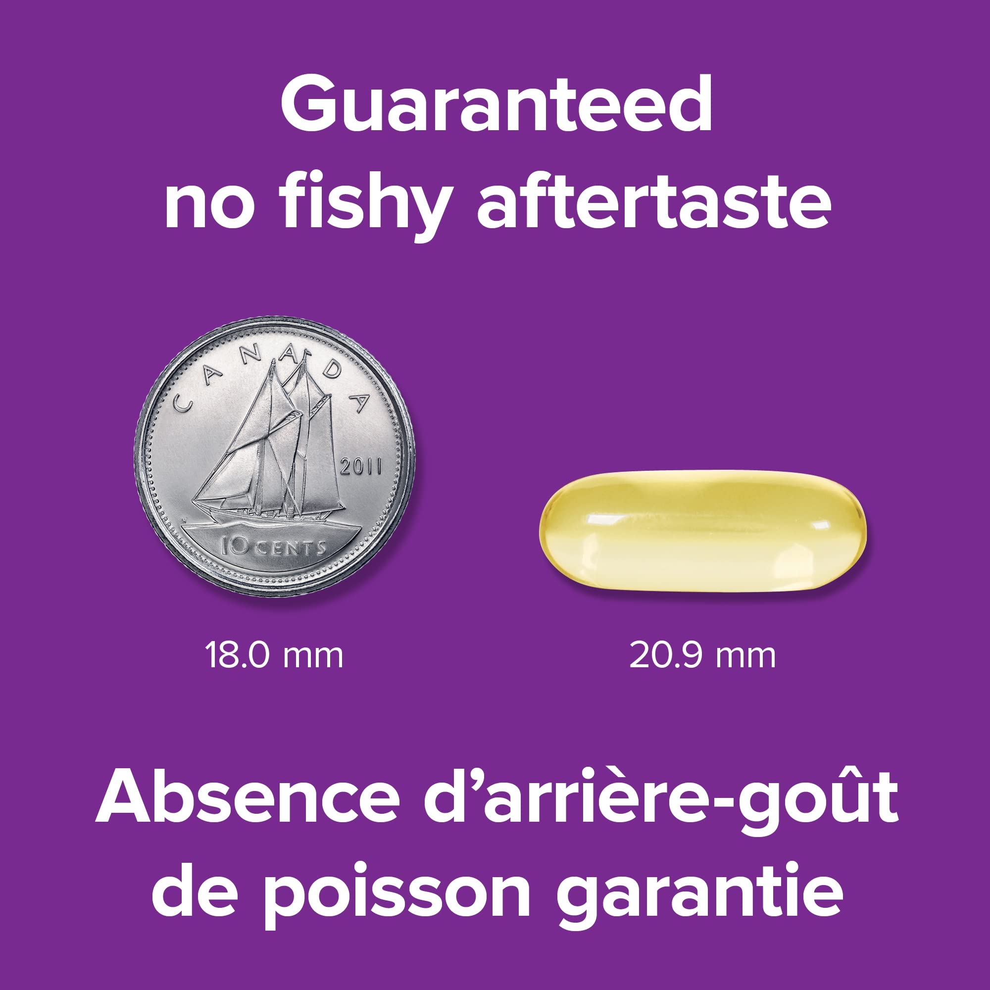 Webber Naturals Omega-3 300 mg Mini, 220 Clear Enteric No Fishy Aftertaste Mini Softgels, Supports Cardiovascular Health and Brain Function 🍁 All In One Marketplace Canada