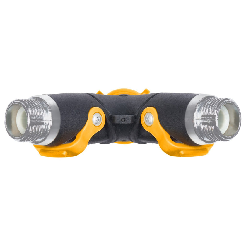 Melnor 65170AMZ 2 Way Lever Flow Through Valve Connector Bundle, Yellow, Black 🍁 All In One Marketplace Canada