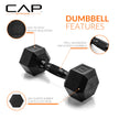 CAP Barbell 8 LB Coated Hex Dumbbell Pair with Black Handle 🍁 All In One Marketplace Canada