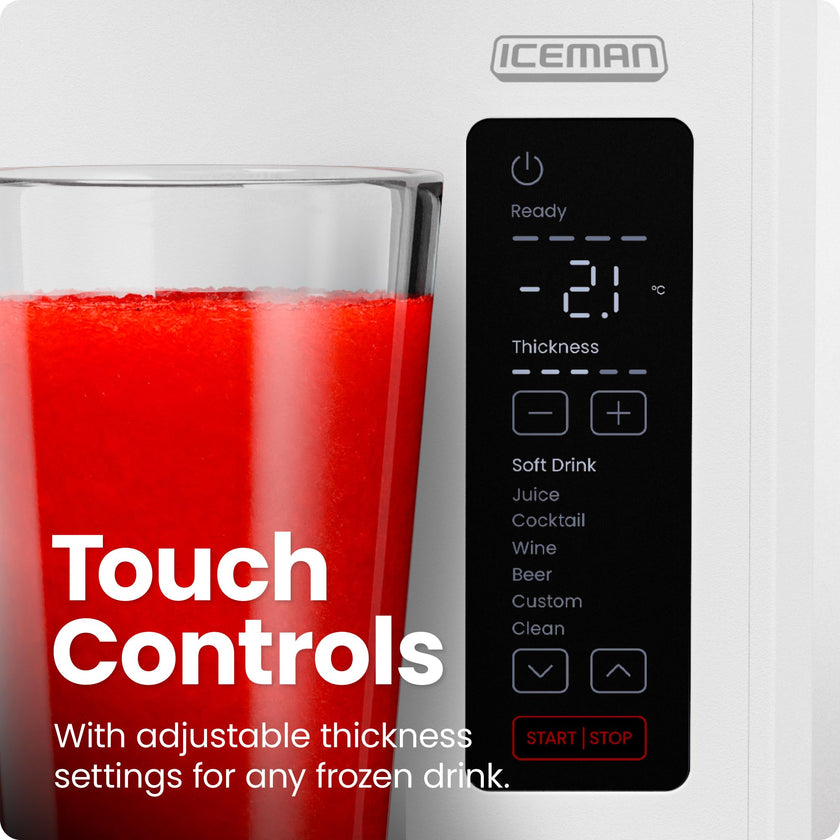 Iceman by Chefman Slush-Ease 68oz Slushie Machine, 48oz Liquid Capacity Frozen Drink Maker & Slushy Machine with 5 Presets and LED Display, Perfect for Frozen Margaritas, Frappes, Smoothies & Shakes 🍁 All In One Marketplace Canada