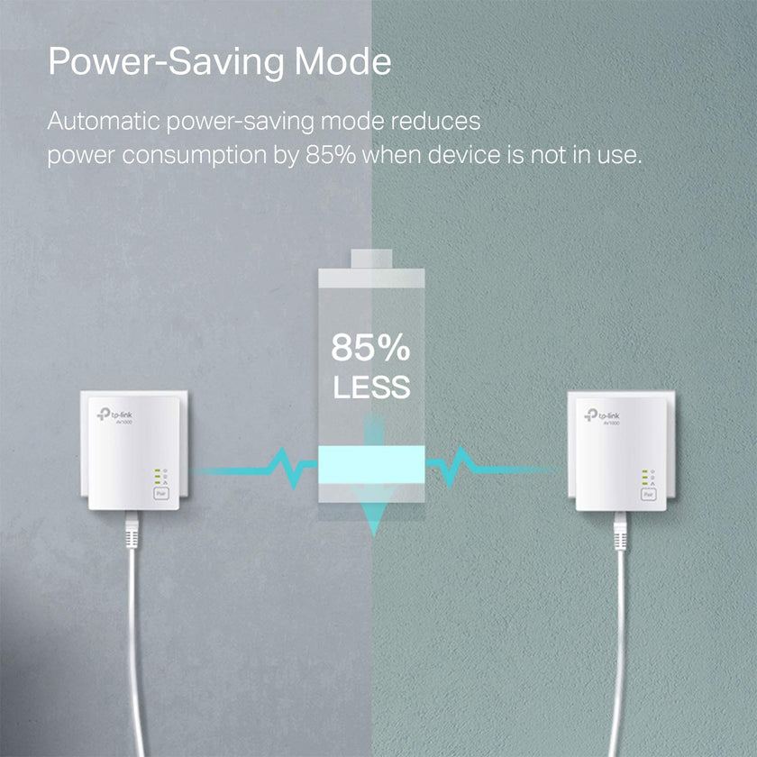 TP-Link Powerline Ethernet Adapter Starter Kit (TL-PA7017 KIT) - AV1000 Gigabit Port, Plug&Play, Ethernet Over Power, Nano Size, Ideal for Smart TV, Online Gaming, Wired Connection Only 🍁 All In One Marketplace Canada