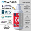 Salmon Oil for Dogs 237 mL - Healthy Skin & Coat, Fish Oil, Omega 3 EPA DHA, Liquid Food Supplement for Pets, All Natural, Supports Joint & Bone Health, Natural Allergy & Inflammation Defense 🍁 All In One Marketplace Canada