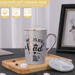 Fathers Day Gifts Presents for Dad - Dad Birthday Gift from Daughter, Son - World' s Best Dad Mug - Christmas Gift for Dad, New Dad, Husband - 14oz Grey Ceramic Coffee Mug, Greeting Card, Gift Box 🍁 All In One Marketplace Canada