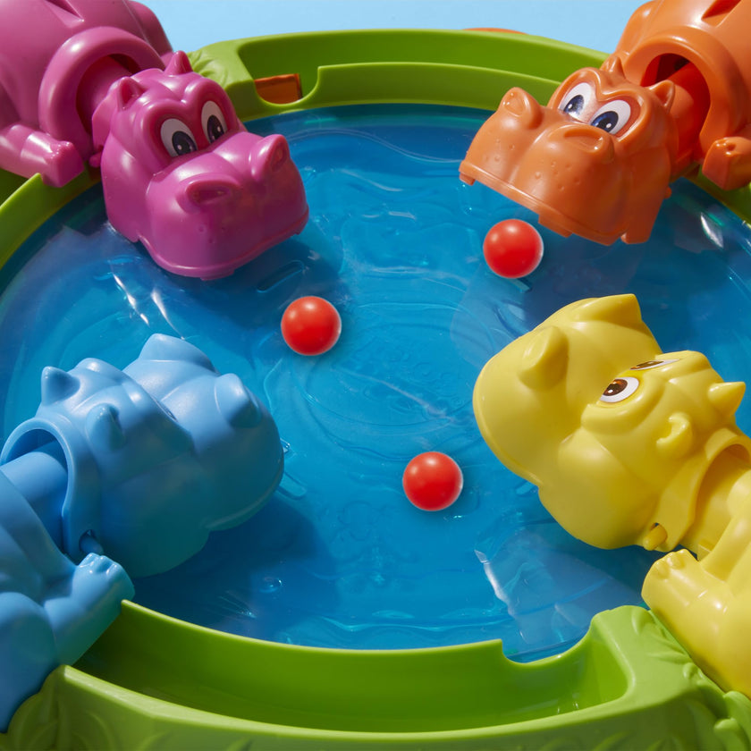 Hungry Hungry Hippos Game for Preschoolers | with Instant Marble Relaunch, Easy Set-Up & Storage| Ages 4 and Up | for 2 to 4 Players | Kids Games (English & French) 🍁 All In One Marketplace Canada