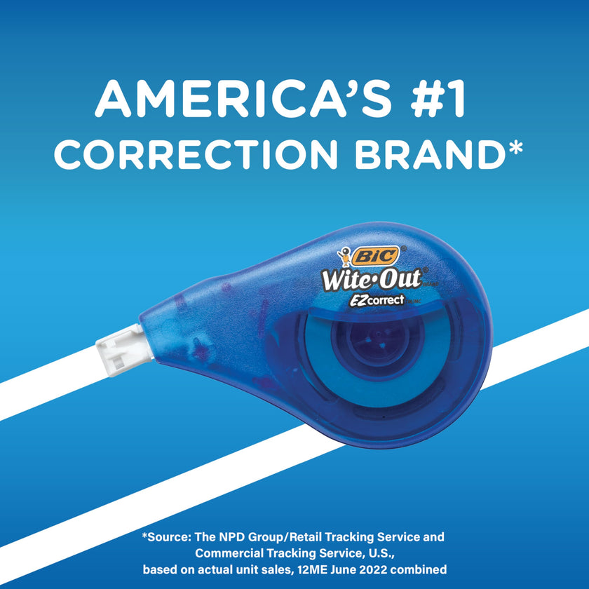 BIC Wite-Out EZ Correct Correction Tape, School Supplies for Students and Teachers, 10-Count Pack in White 🍁 All In One Marketplace Canada