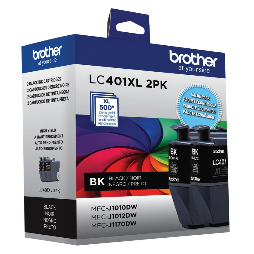 Brother Genuine LC401XL 2PK High Yield 2-Pack Black Ink Cartridges 🍁 All In One Marketplace Canada