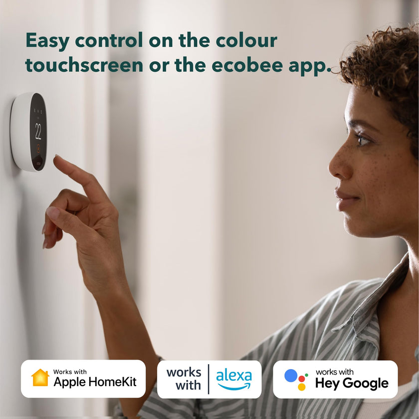 NEW 2025 ecobee Smart Thermostat Essential - Energy Star Certified programmable Wi-Fi Thermostat - Works with Siri, Alexa, and Google Assistant 🍁 All In One Marketplace Canada