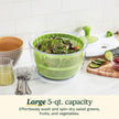 Cuisinart Salad Spinner with Easy-to-Spin Knob, 5-Qt Capacity (CTG-00-SASC) 🍁 All In One Marketplace Canada